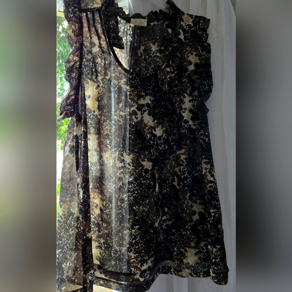 Converse One Star Sheer Chiffon Blouse